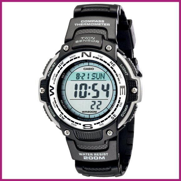 Digital Watch with Compass & Thermometer 200M Water Resistant